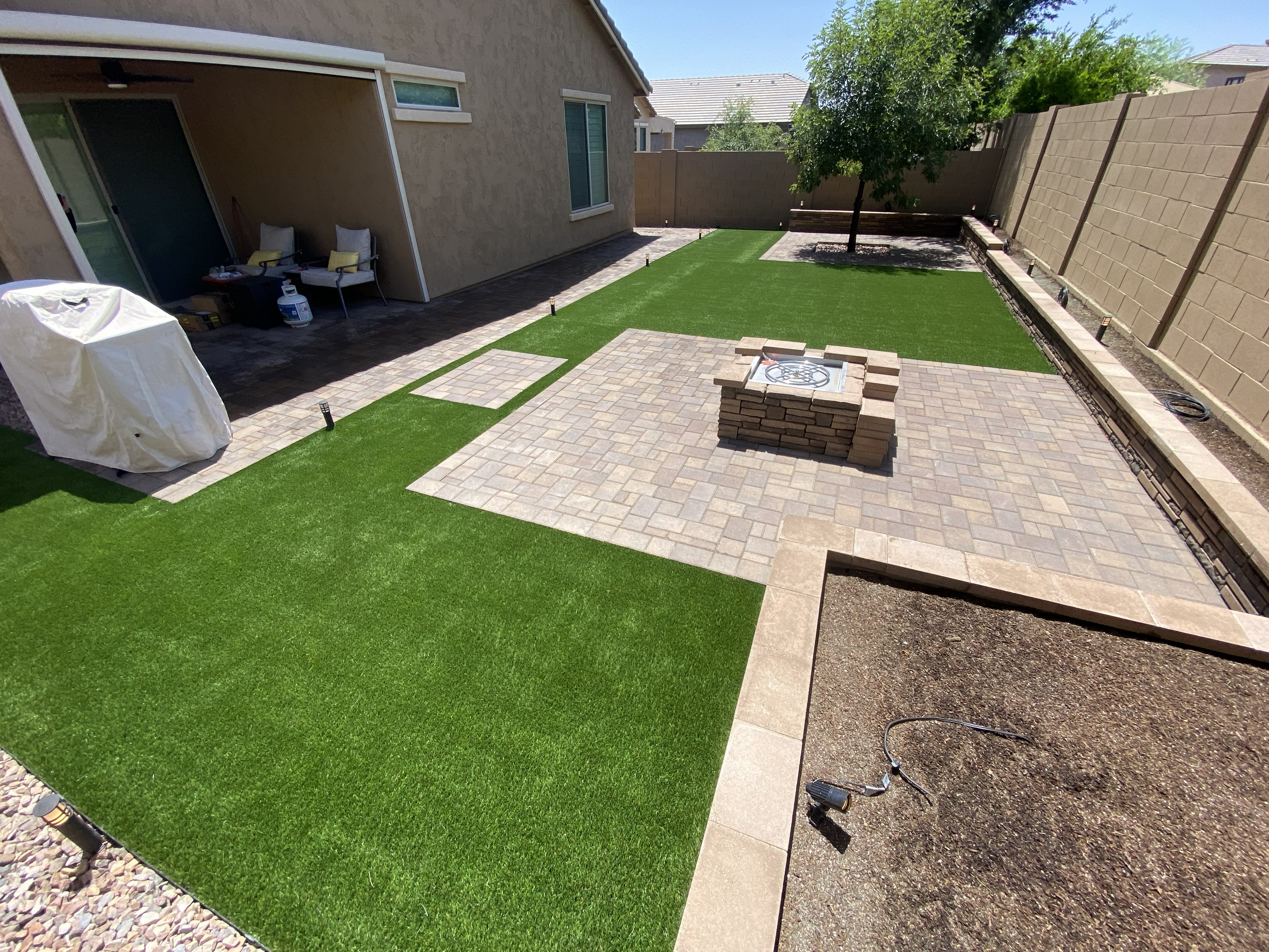 artificial turf & pavers installed Phoenix, AZ